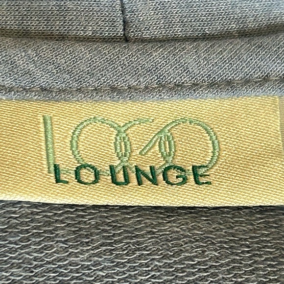 LORI GOLDSTEIN Logo Loungewear Zip-Up Light Blue Cardigan Top w/Lace Back Sz. 1X - Picture 9 of 11